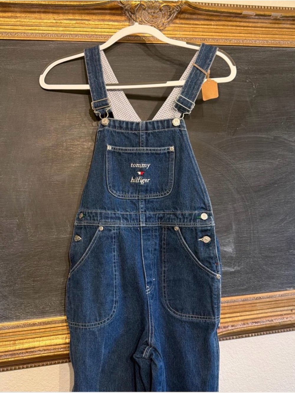 Vintage Tommy Hilfiger Denim Overalls with Logo